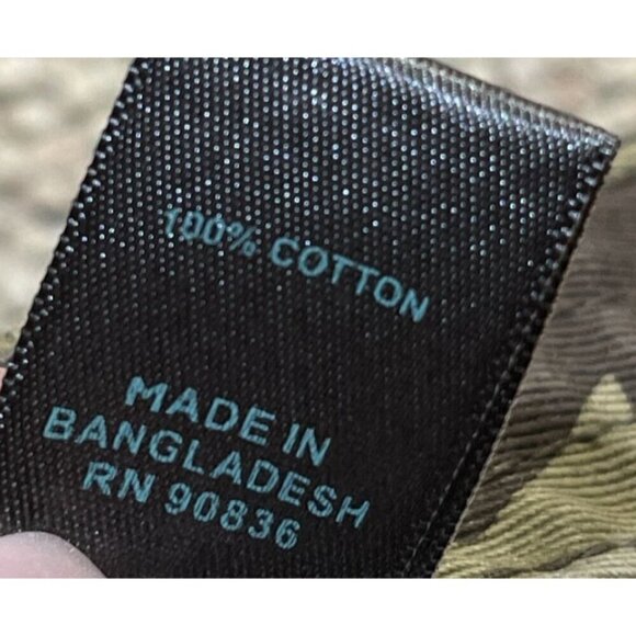 District "Theta" Ball Cap Camo Green Brown Adjustable Cotton One Size - Picture 7 of 10